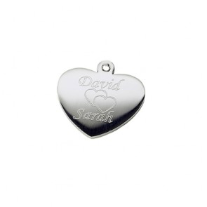 Unique Photo Engraved Heart Pendant