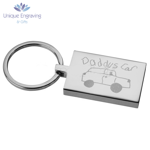 Unique Photo Engraved Rectangle Keyring - Click Image to Close