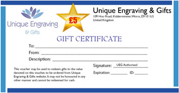 Gift Certificate £ 5.00